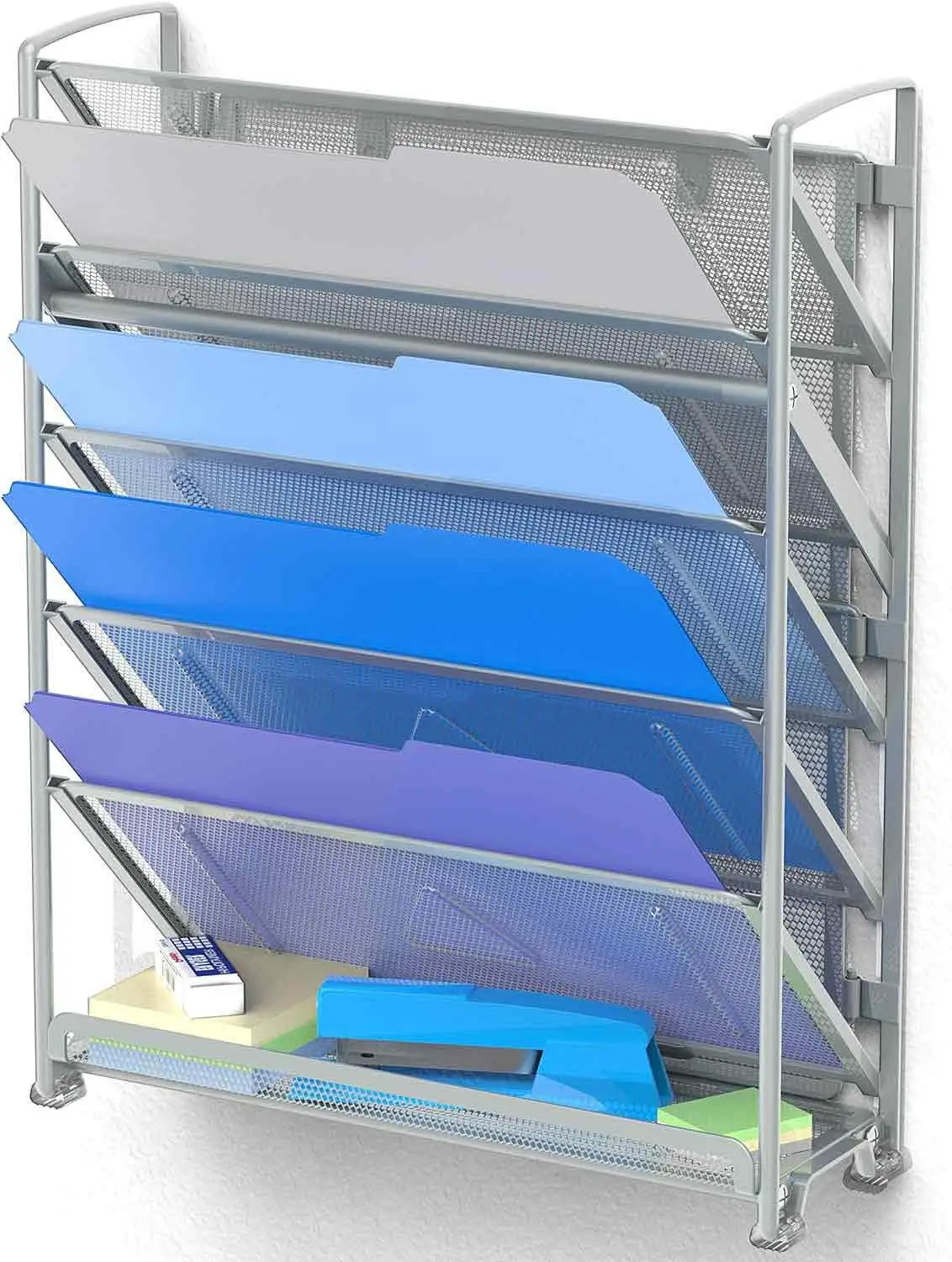 SimpleHouseware-6-Tier-Wall-Mount-Document-Letter-Tray-Organizer