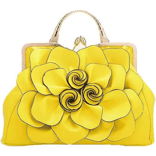 Womens-Leather-Rose-Flower-Tote-Handbag