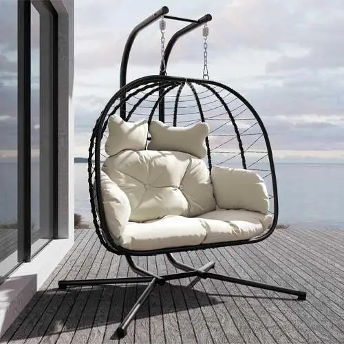 Outdoor-Wicker-Swing-Chair