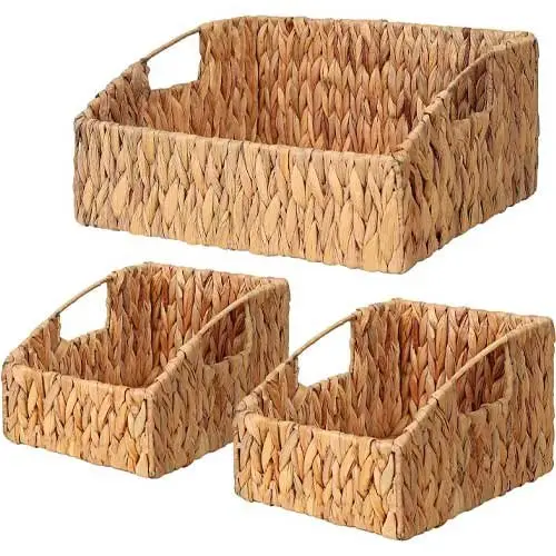 Seville-Classics-Water-Hyacinth-Woven-Storage-Basket