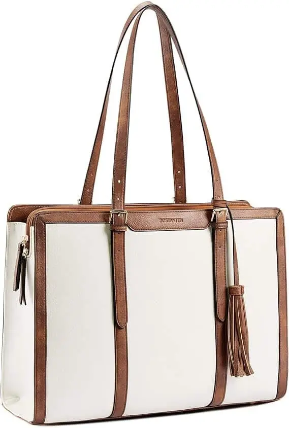 A Functional Yet Stylish Work Tote – Bostanten Leather Laptop Bag