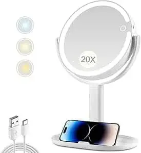 LED Lighted Magnification Mirror