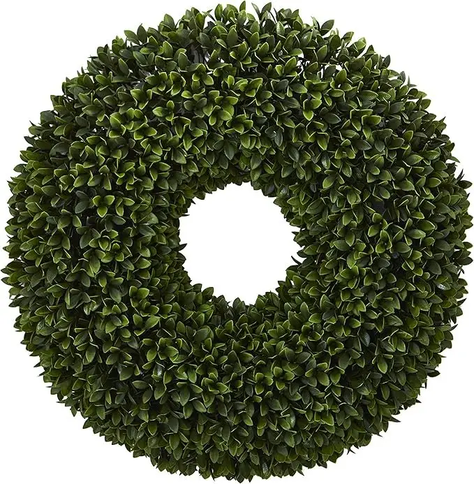 Nearly Natural 24 Boxwood Wreath
