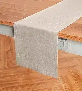 Solino Home Rustic Burlap Table Runner