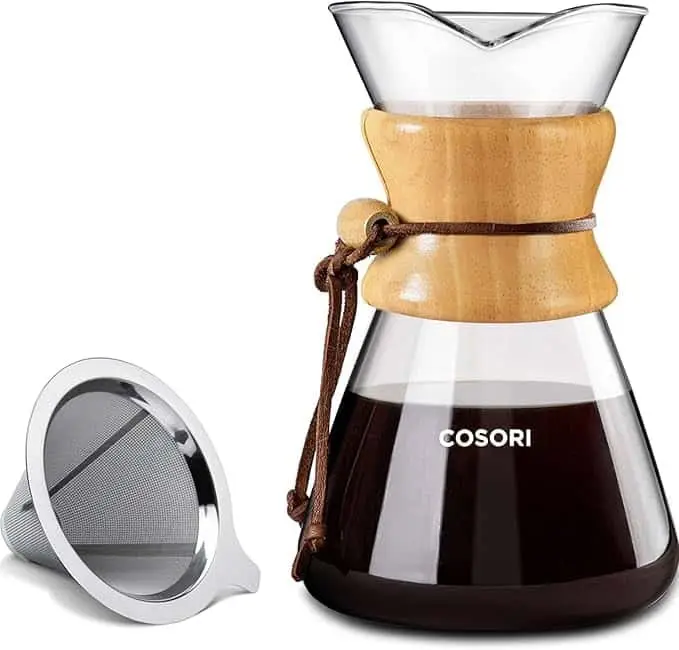 COSORI Pour Over Coffee Maker with Glass Carafe