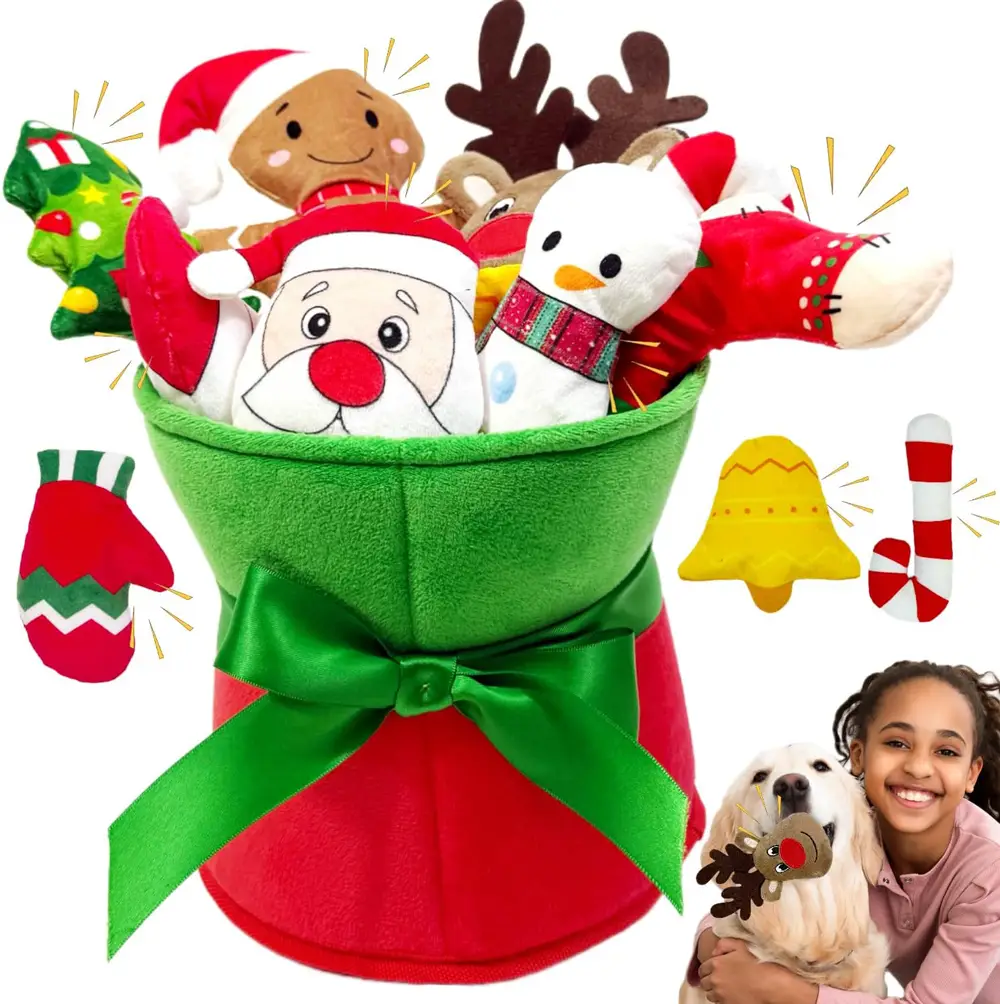 11-Piece-Christmas-Dog-Toy-Set