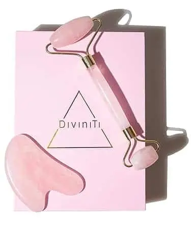 Rose Quartz Facial Roller & Gua Sha Set