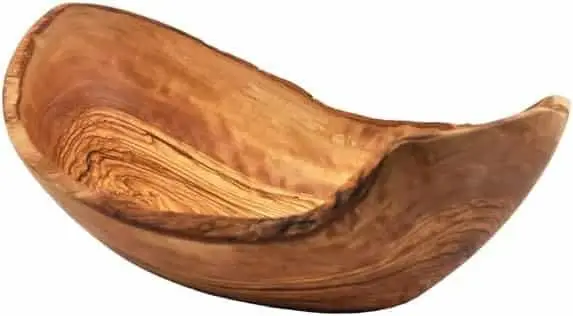 Naturally Med Olive Wood Salad Bowl