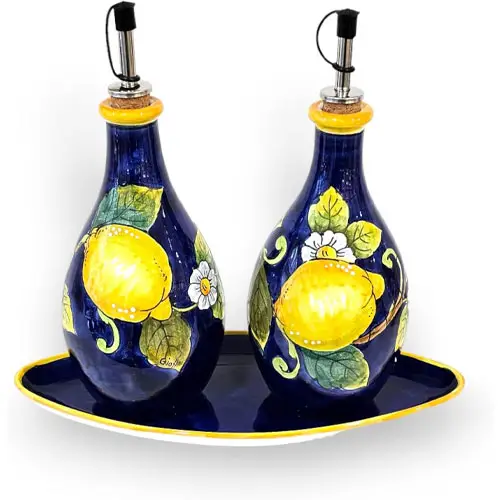 Italian-Ceramic-oil-and-vinegar-dispenser