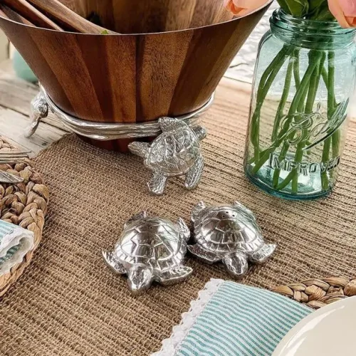 Arthur Court Sea Turtle Salt and Pepper Shaker Set
