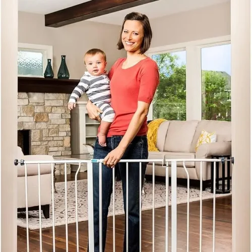 Easy Open 47-Inch Super Wide Walk Thru Baby Gate